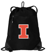 illinois nike backpack Broad Bay Cotton University of Illinois Drawstring Bag TWO Section Illini Cinch Pack Backpack