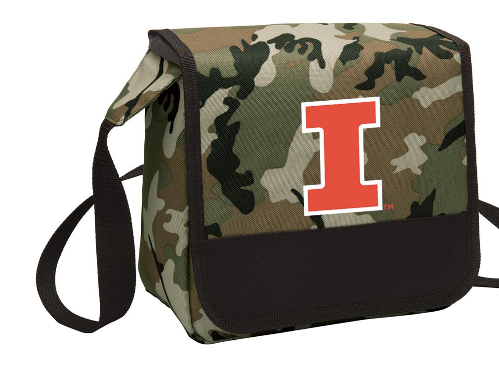 University of Illinois Lunch Bag Illini Cooler or Lunchbox Camo