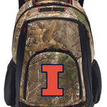 University of Illinois Camo Backpack Illini Laptop Computer Backpack
