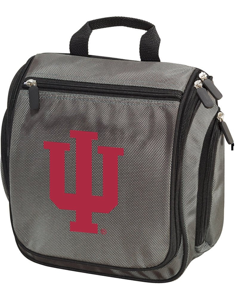 Indiana University Toiletry Bag or Mens IU Travel Shaving Kit Gray