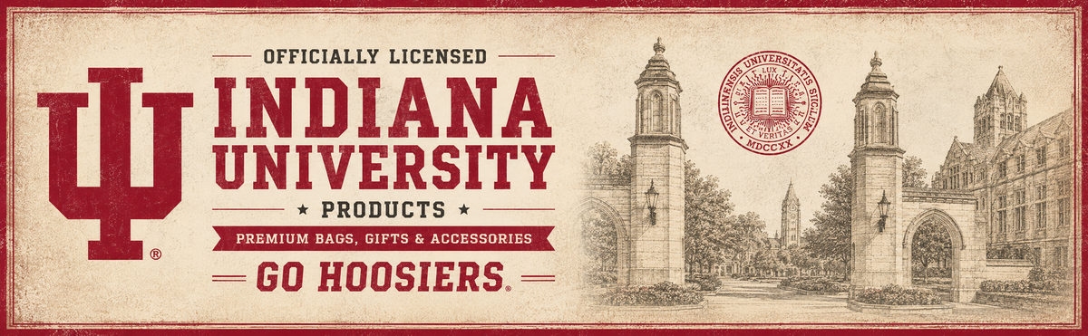 Indiana Hoosiers Laptop Backpack – Official IU Bookbag Black and Gray