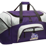 James Madison University Duffel Bag – Dukes Gym, Travel & Suitcase-Style Gear Bag Purple