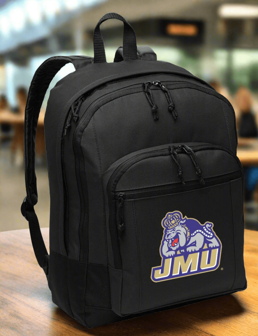 JMU Backpack James Madison University Medium Classic Style Backpack