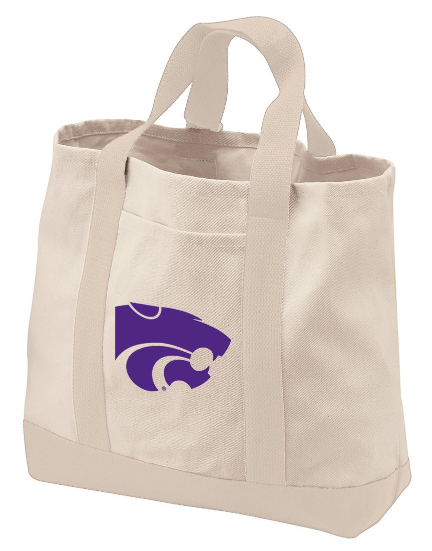 Kansas State Canvas Tote Bag K-State Classic Tote Tan