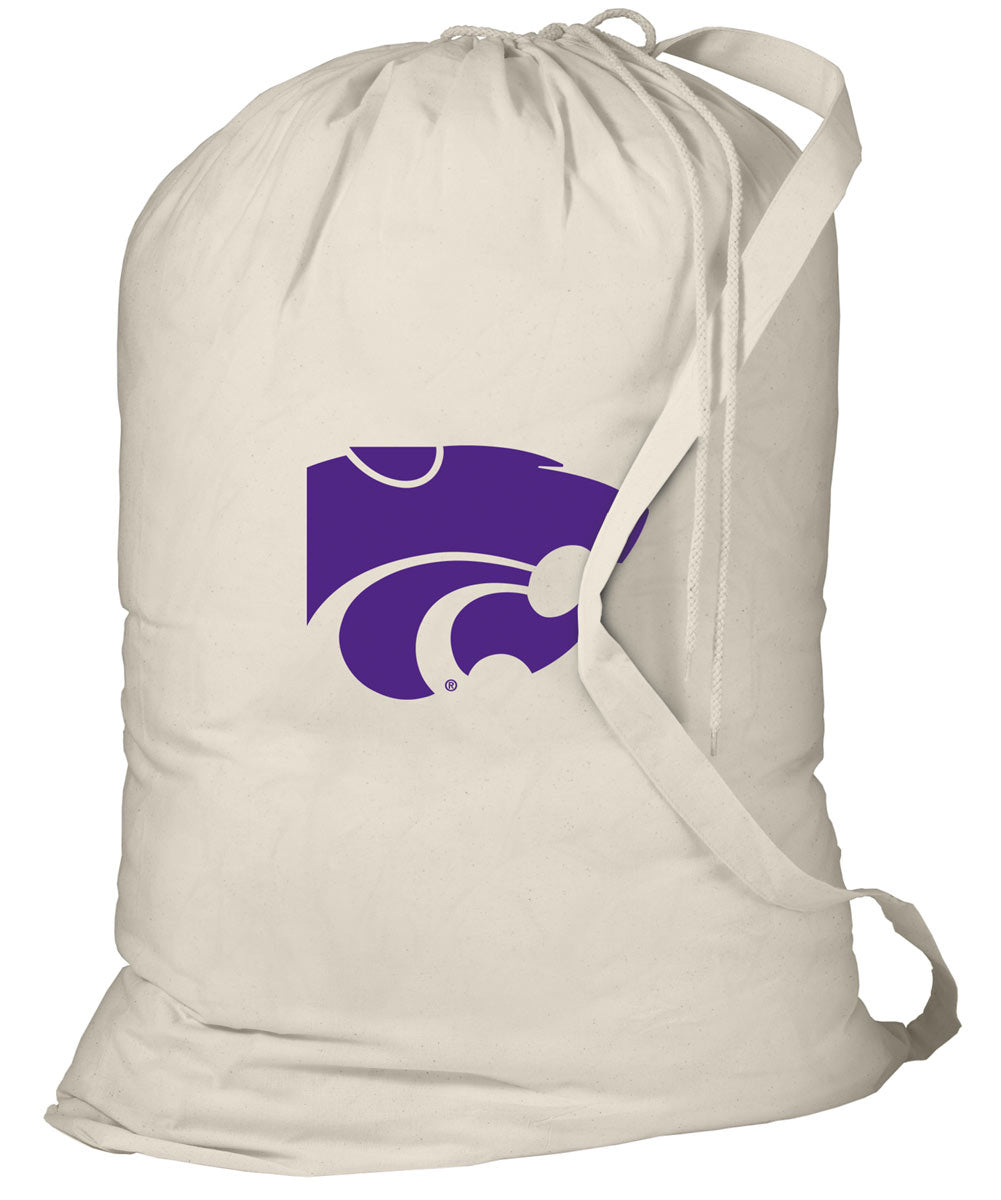 Kansas State Laundry Bag K-State Clothes Bag Tan