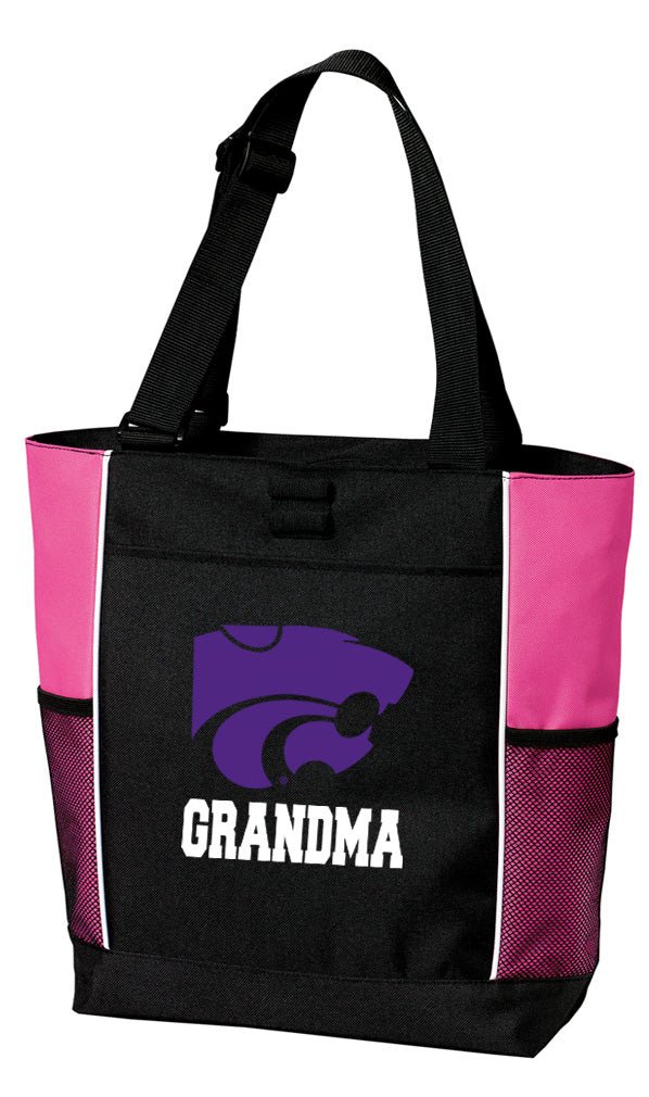 Kansas State Tote Bag Official K-State Carryall Tote Grandma on Pink