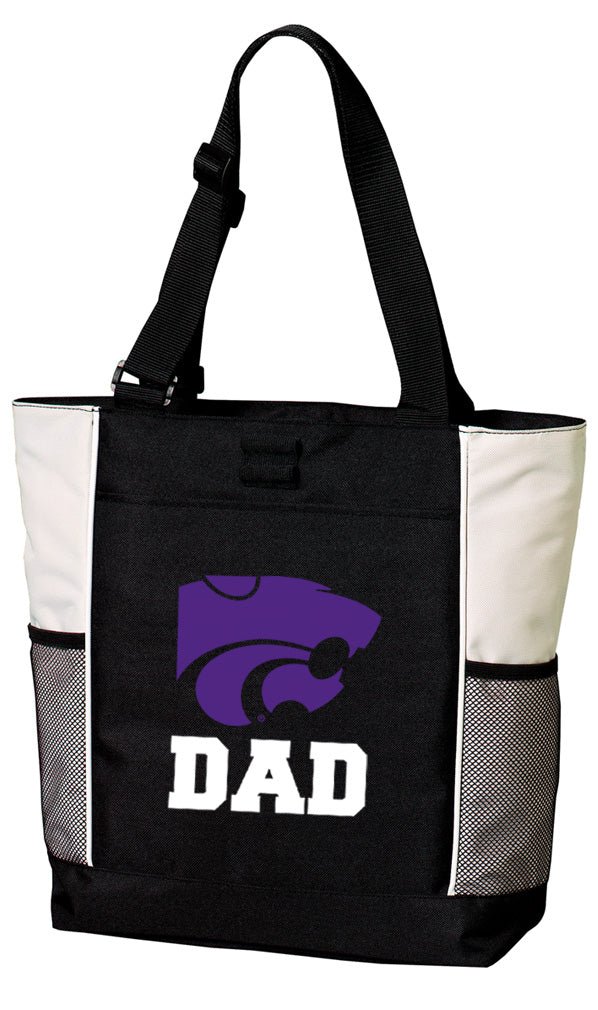 Kansas State Tote Bag Official K-State Carryall Tote Dad on White