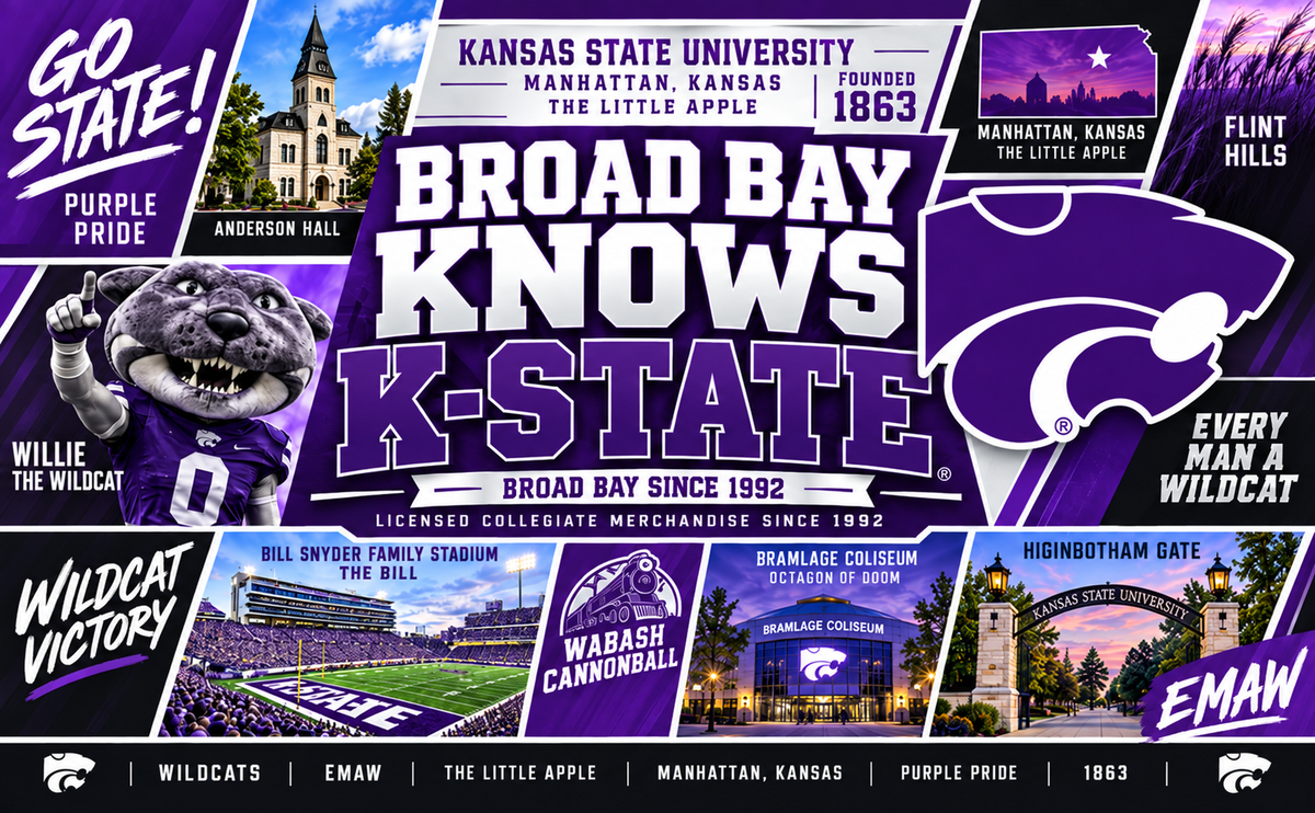 Kansas State Duffel Bag - Large Size Purple