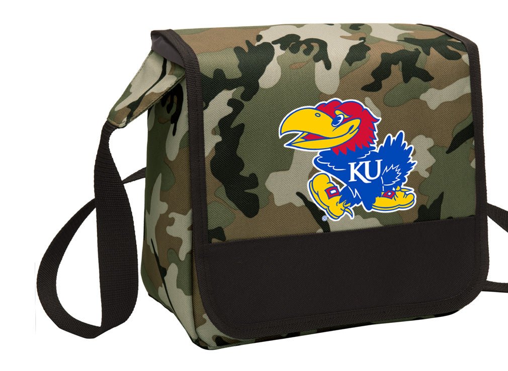 University of Kansas Lunch Bag KU Jayhawks Cooler or Lunchbox Camo