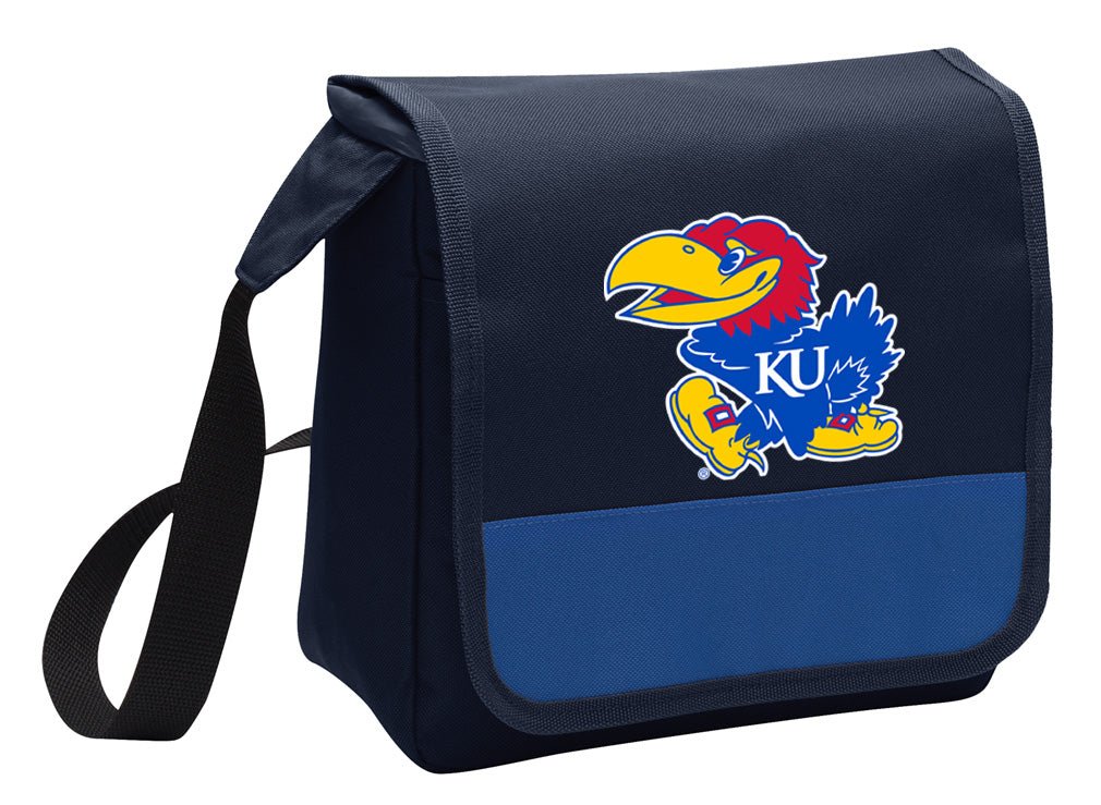 University of Kansas Lunch Bag KU Jayhawks Cooler or Lunchbox Blue