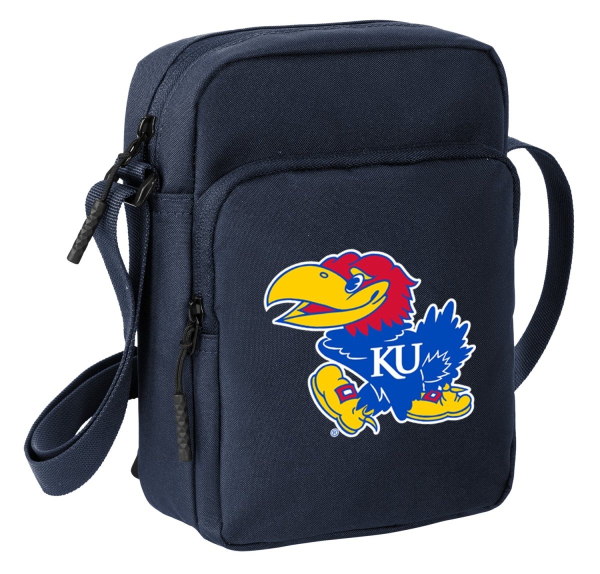 University of Kansas Crossbody Bag KU Jayhawks Travel Sling Pack Navy