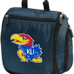 University of Kansas Toiletry Bag or Mens KU Jayhawks Travel Shaving Kit Navy