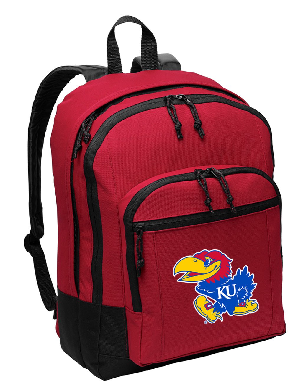 University of Kansas Backpack KU Jayhawks Medium Classic Style Backpack Red