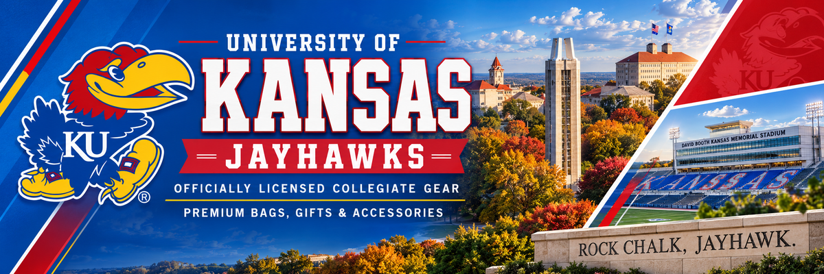 University of Kansas Duffel Bag - Large Size Red