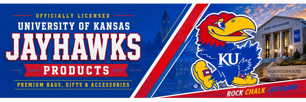 University of Kansas Duffel Bag - Large Size Navy