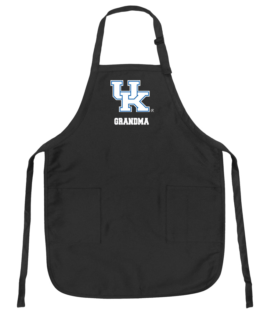 University of Kentucky Apron UK Wildcats Apron - Stain Resistant Fabric Grandma on Black
