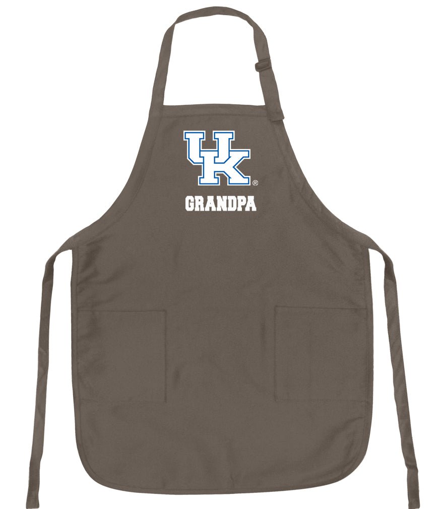 University of Kentucky Apron UK Wildcats Apron - Stain Resistant Fabric Grandpa on Khaki
