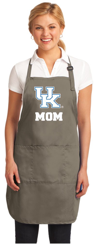 University of Kentucky Apron UK Wildcats Apron - Stain Resistant Fabric Mom on Khaki