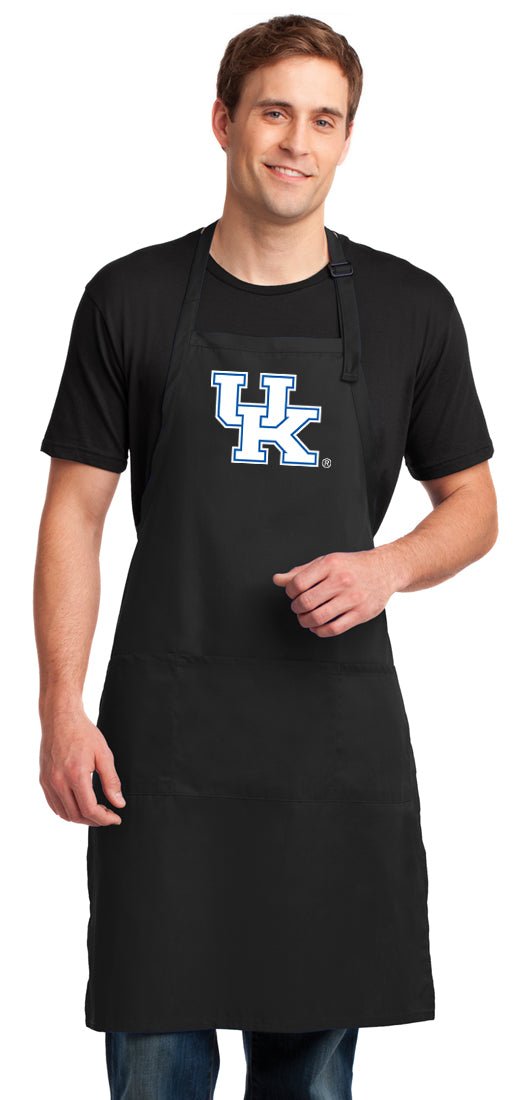 University of Kentucky Large Apron UK Wildcats Apron - Adjustable with Pockets Black