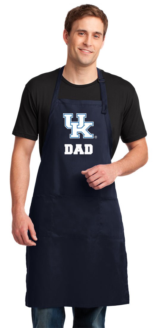 University of Kentucky Large Apron UK Wildcats Apron - Adjustable with Pockets Dad on Navy