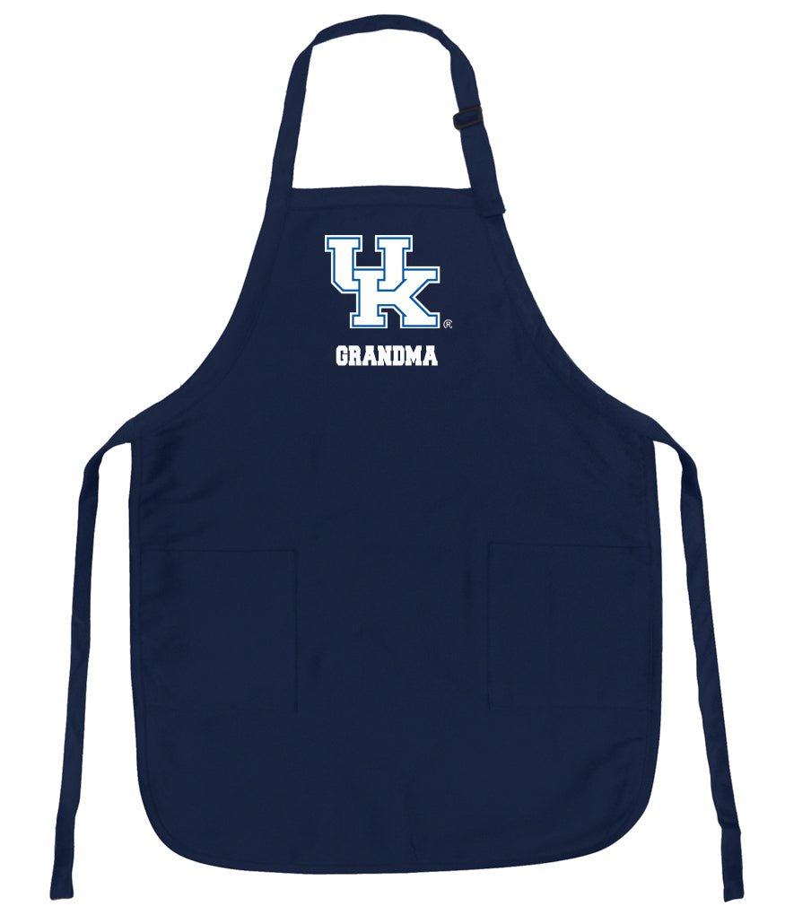 University of Kentucky Apron UK Wildcats Apron - Stain Resistant Fabric Grandma on Navy