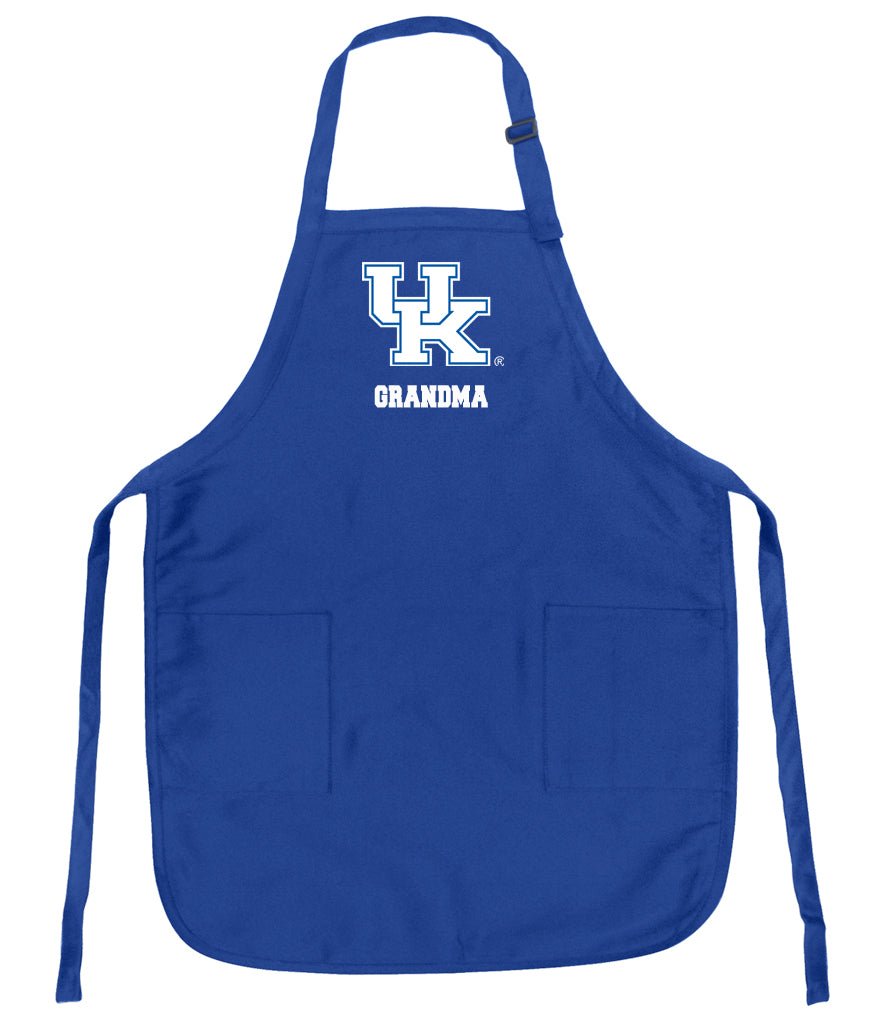 University of Kentucky Apron UK Wildcats Apron - Stain Resistant Fabric Grandma on Blue