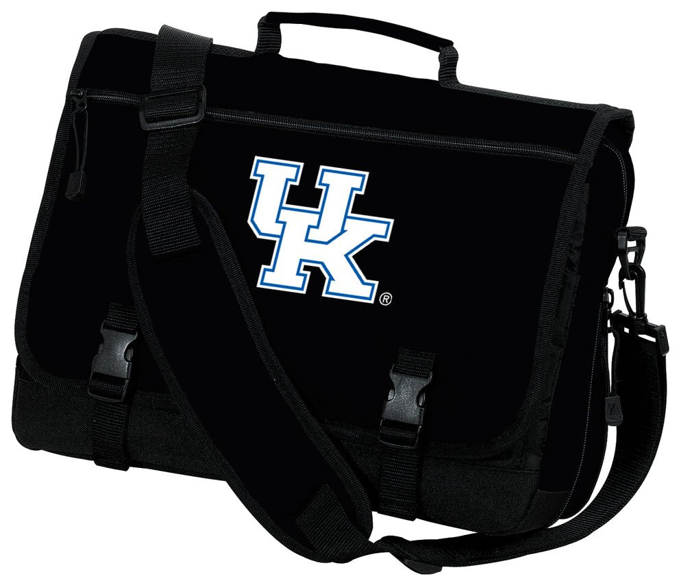 University of Kentucky Laptop Computer Bag UK Wildcats Messenger Briefcase Black