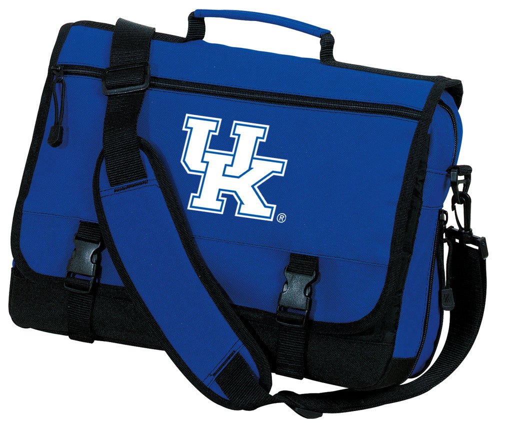 University of Kentucky Laptop Computer Bag UK Wildcats Messenger Briefcase Blue