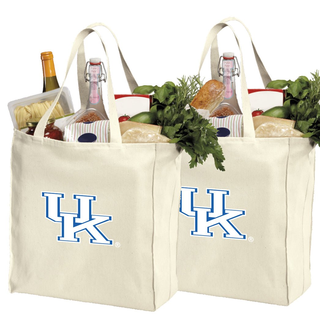 Kentucky Rug Bags Kentucky Wildcats Grocery Bags 2-Pack | Reusable UK Totes – Broad Bay