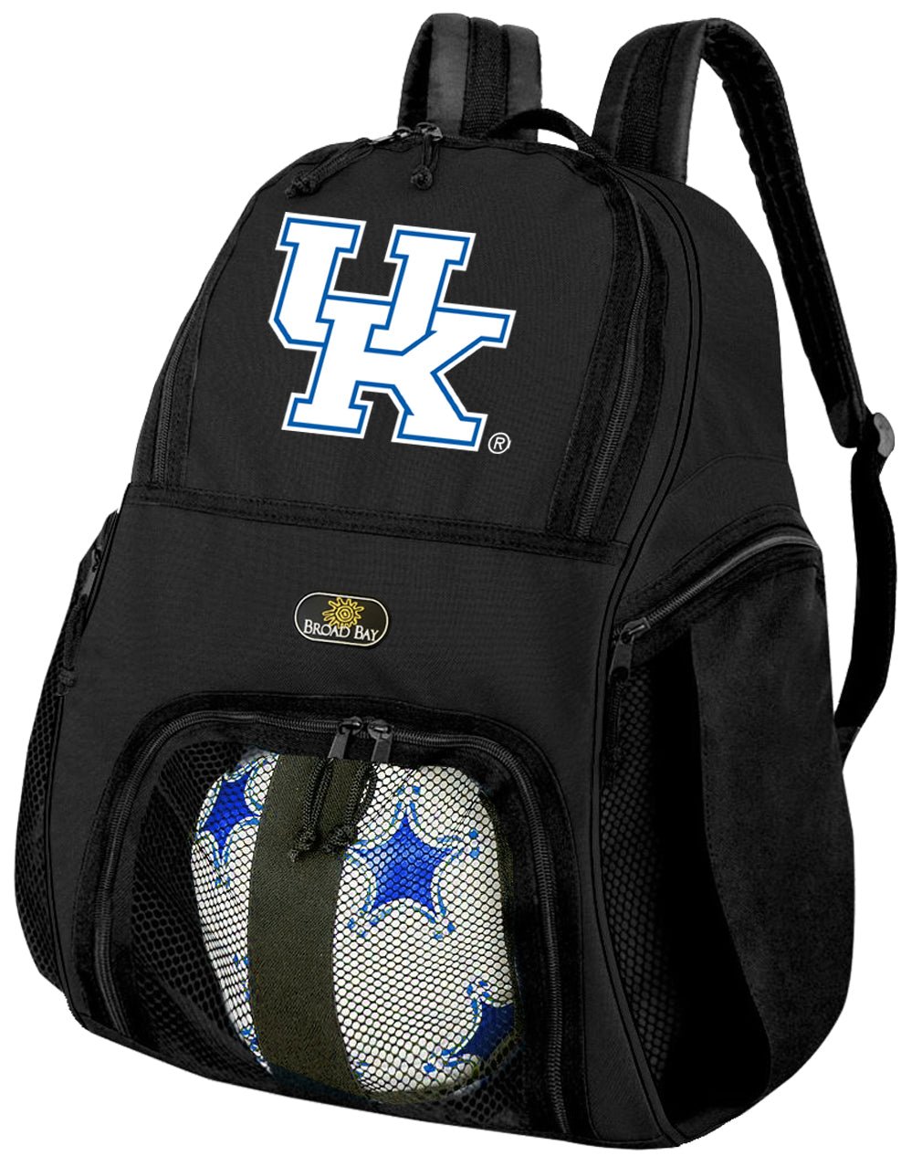University of Kentucky Soccer Ball Backpack or UK Wildcats Volleyball Sports Gear Bag Black