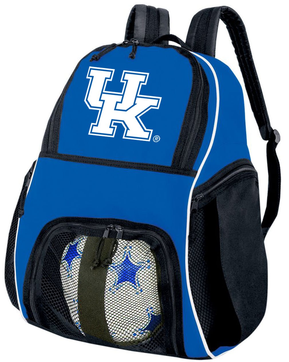 University of Kentucky Soccer Ball Backpack or UK Wildcats Volleyball Sports Gear Bag Blue