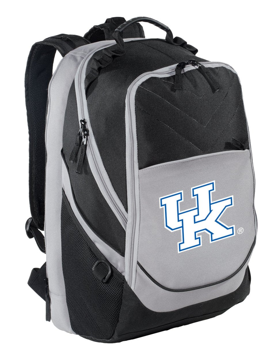Kentucky Wildcats Laptop Backpack – Official University of Kentucky Bookbag – 17" Laptop Sleeve, NCAA School Gear – 600D Polyester Black and Gray