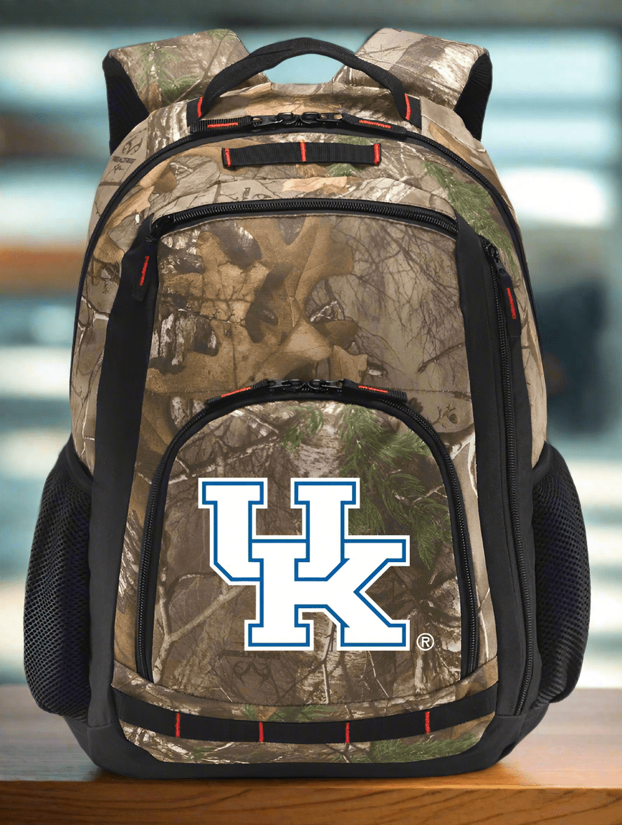 University of Kentucky Camo Backpack UK Wildcats Laptop Computer Backpack