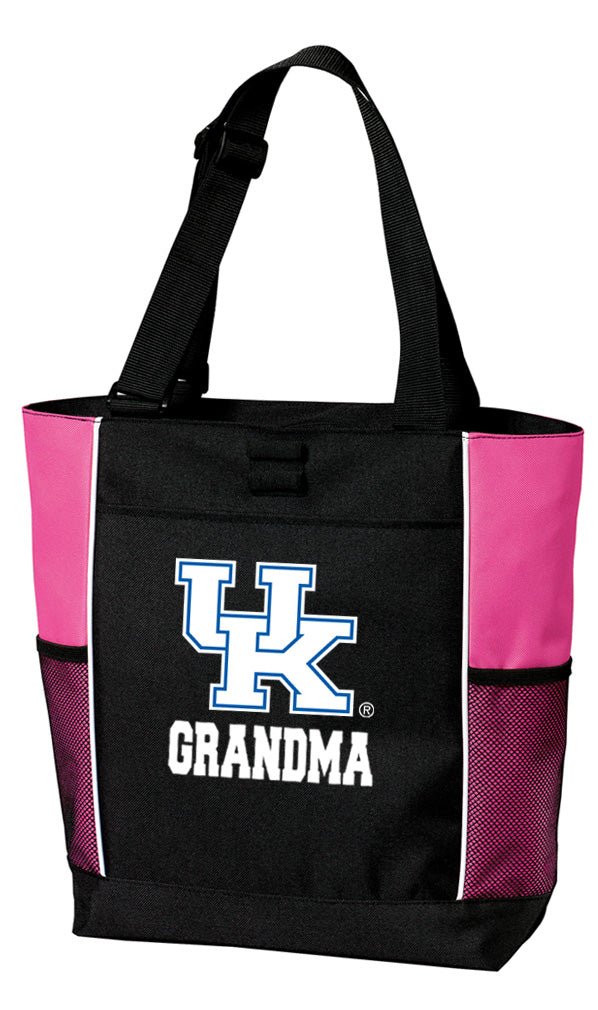 University of Kentucky Tote Bag UK Wildcats Carryall Tote Grandma on Pink