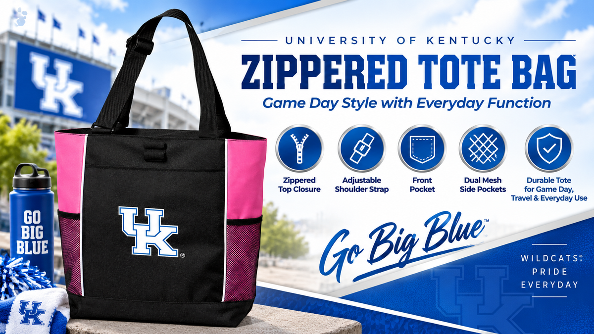 Kentucky Wildcats Tote Bag Pink