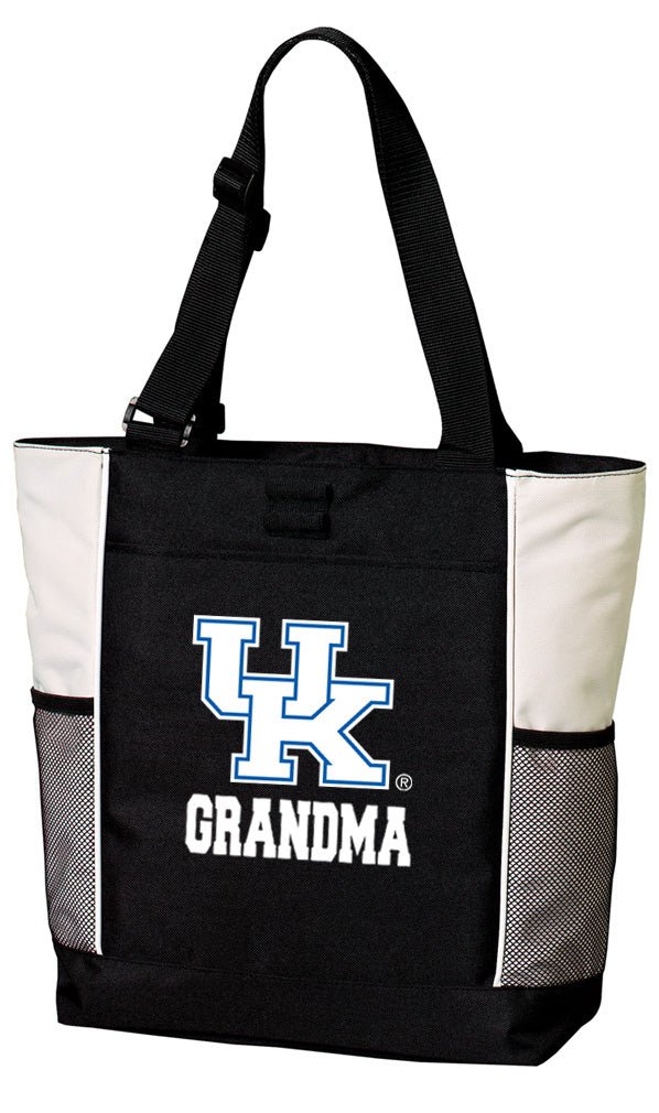 University of Kentucky Tote Bag UK Wildcats Carryall Tote Grandma on White