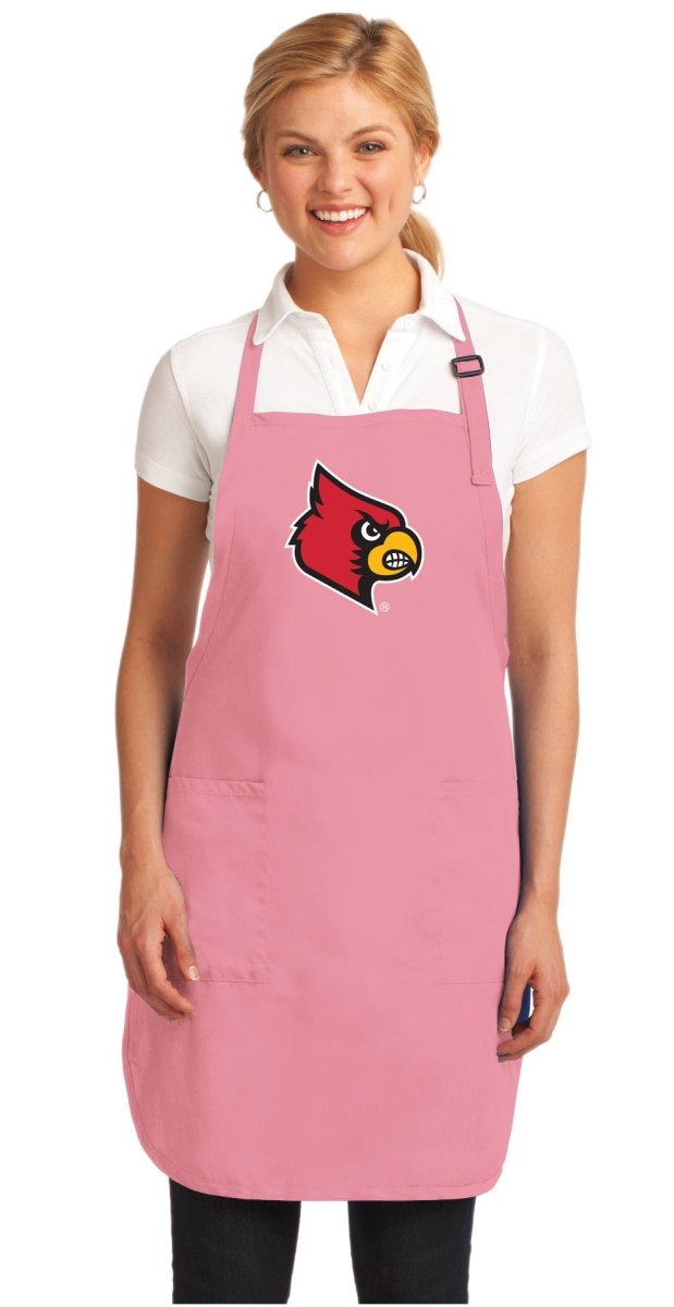University of Louisville Apron Louisville Cardinals Apron - Stain Resistant Fabric Pink
