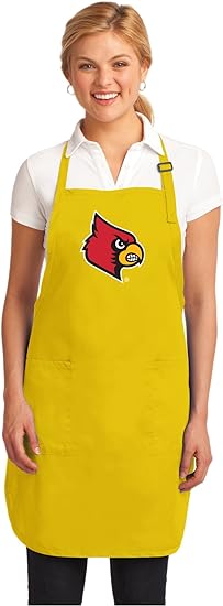 University of Louisville Apron Louisville Cardinals Apron - Stain Resistant Fabric Yellow