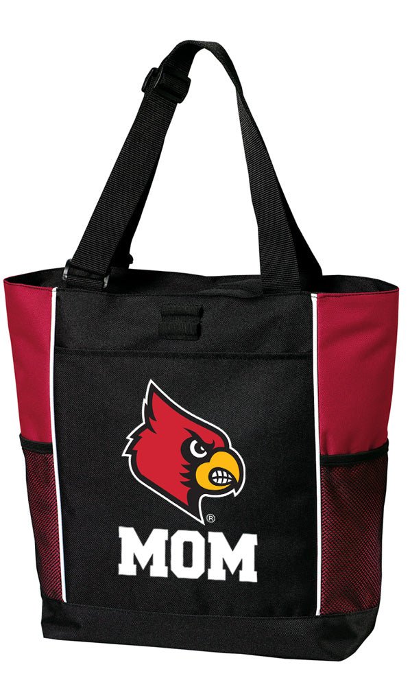 University of Louisville Tote Bag Louisville Cardinals Carryall Tote Mom on Red