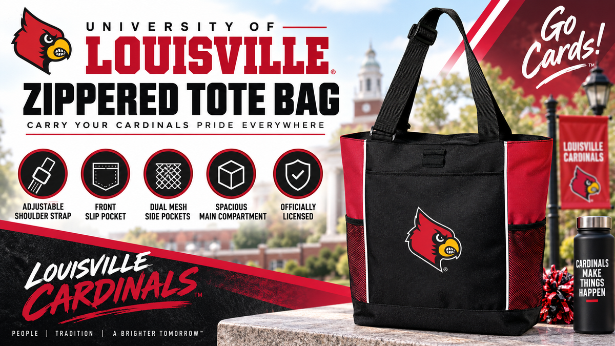 Louisville Tote Bag – Cardinals Carryall Everyday Tote Red