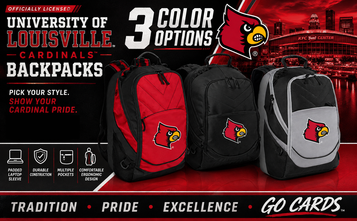 Louisville Cardinals Laptop Backpack Red