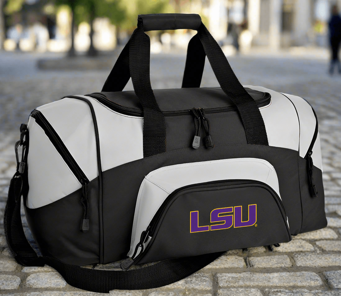 LSU Tigers Small Duffel Bag LSU Carryon Suitcase or Gym Bag