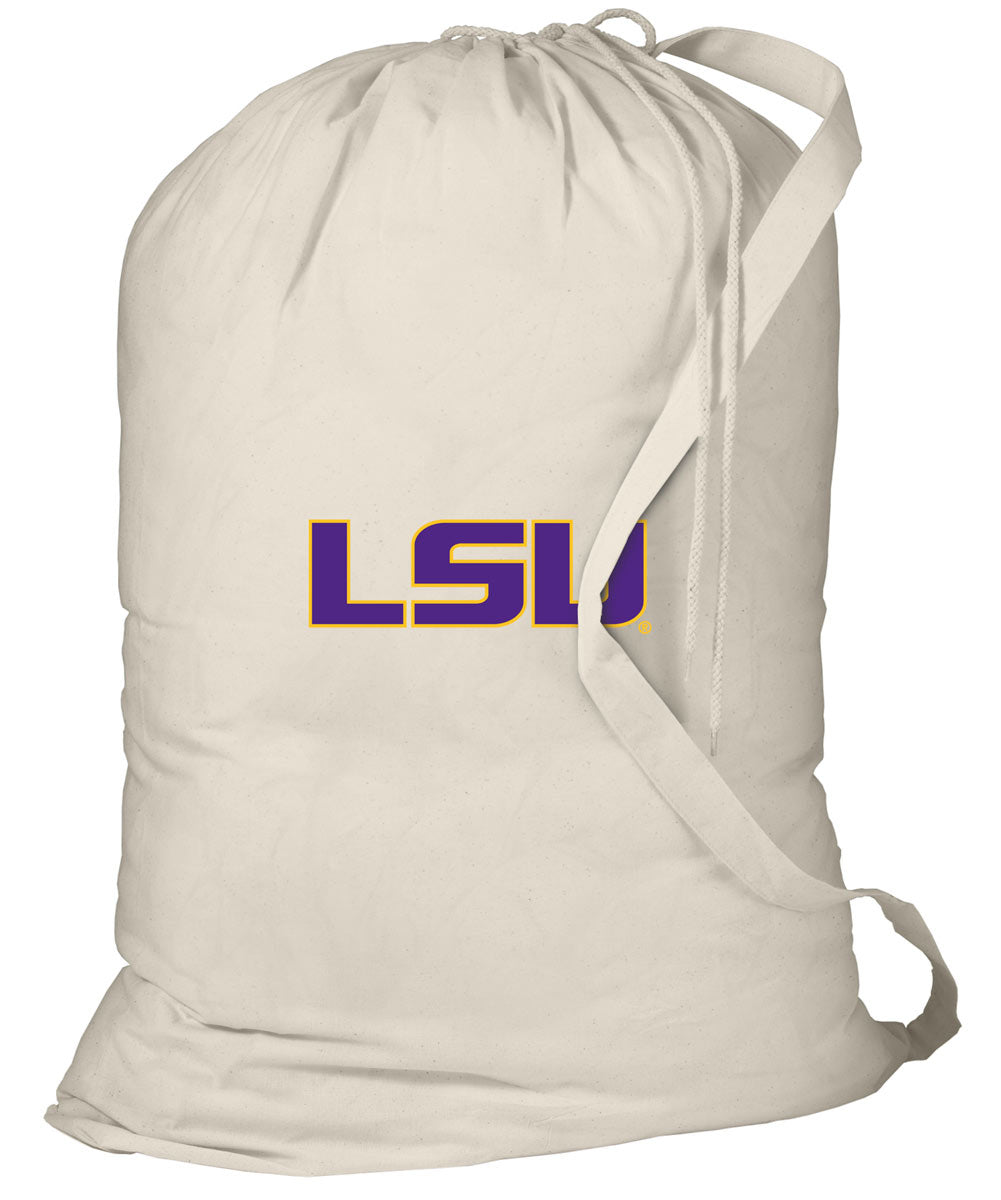 LSU Tigers Laundry Bag LSU Clothes Bag Tan