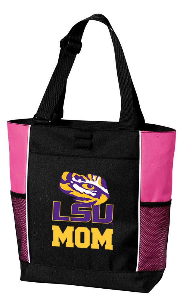 LSU Tote Bag Official LSU Tigers Carryall Totes Mom on Pink