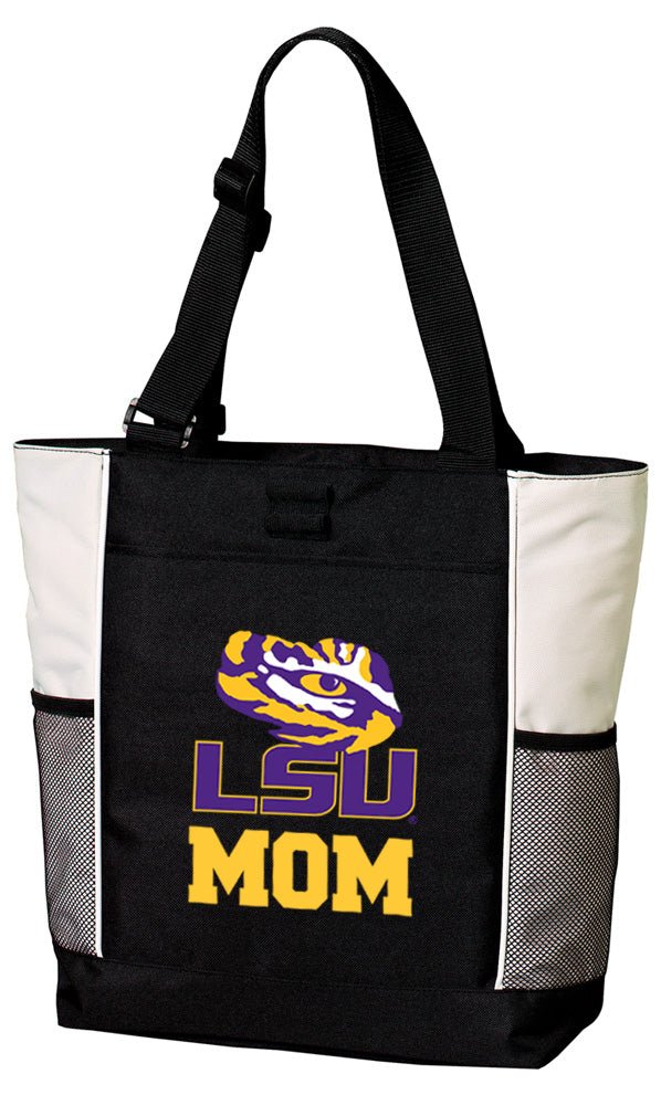 LSU Tote Bag Official LSU Tigers Carryall Totes Mom on White