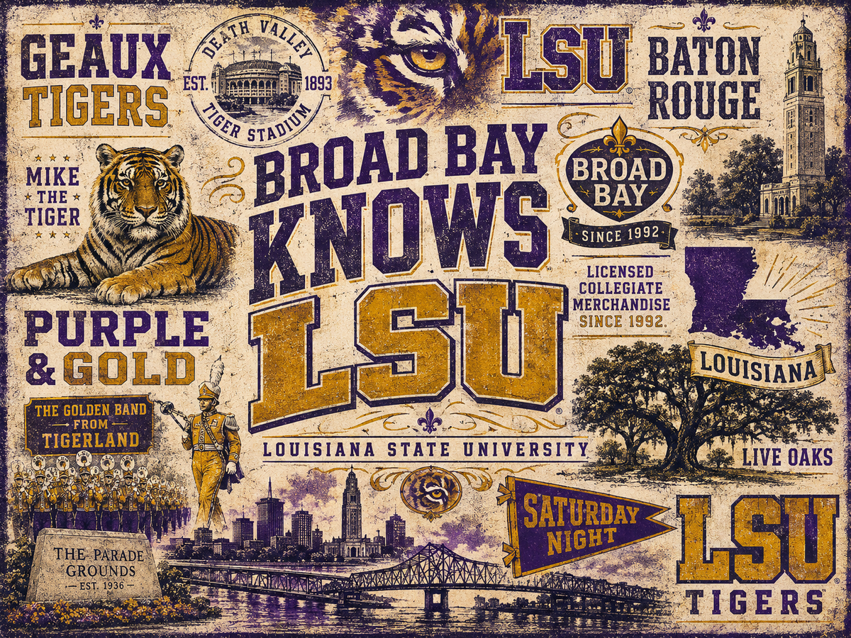 LSU Tigers Laptop Backpack Black