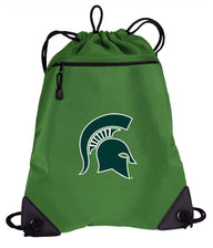 Michigan State Drawstring Bag TWO Section Michigan State Cinch Backpack Pack