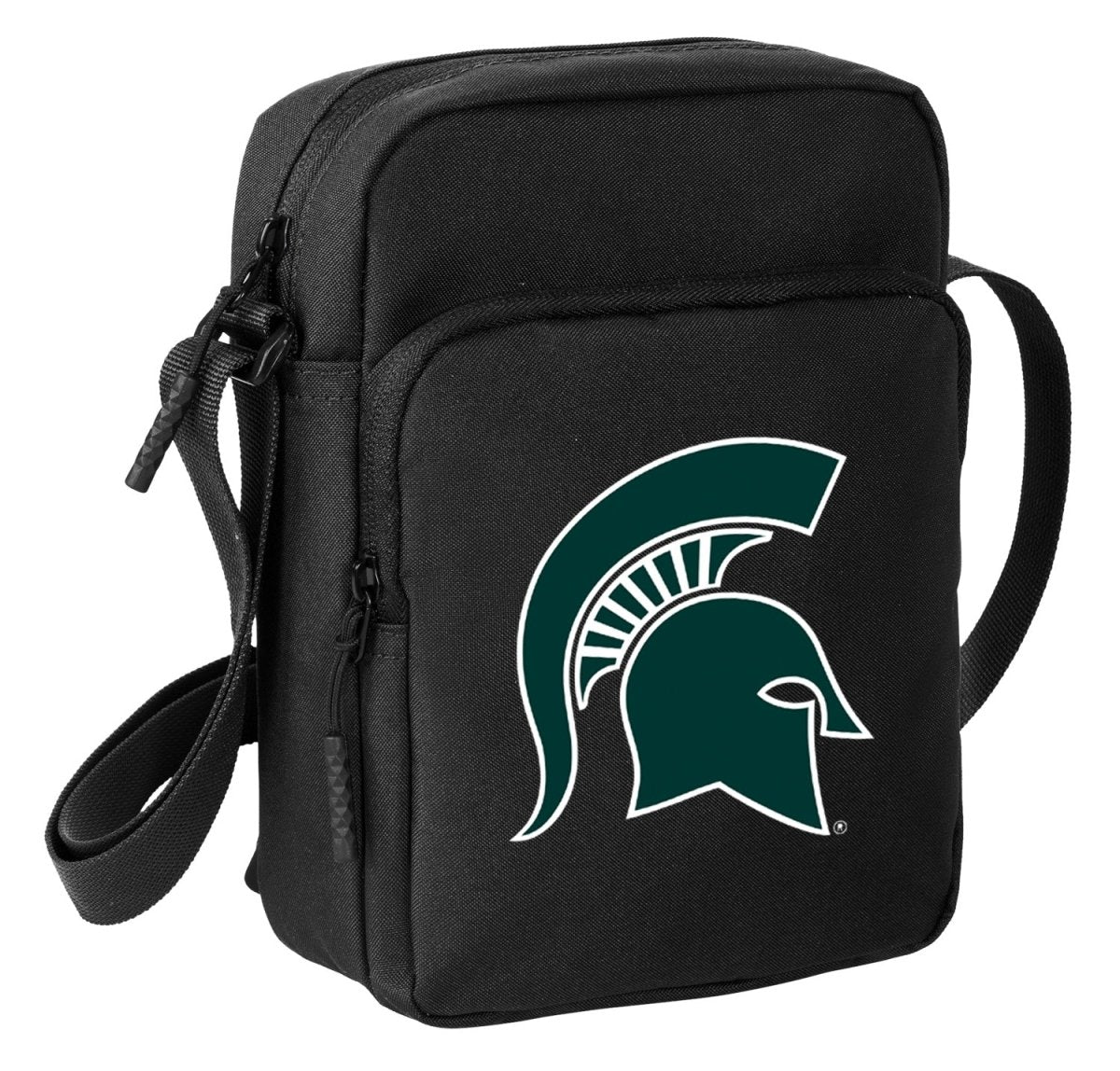 Michigan State Crossbody Bag MSU Spartans Travel Sling Pack Black