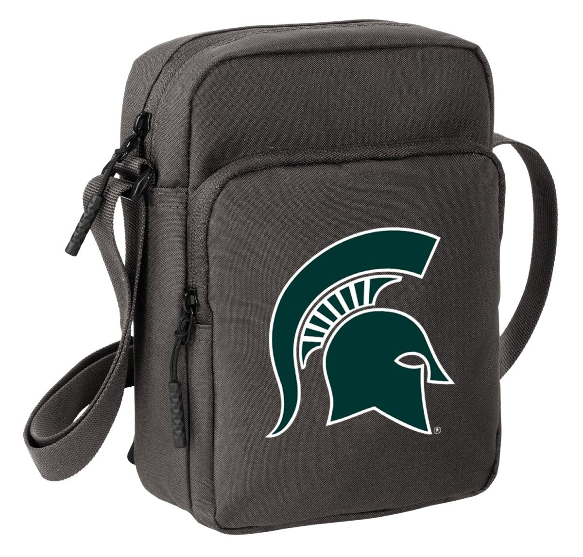 Michigan State Crossbody Bag MSU Spartans Travel Sling Pack Gray