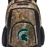 Michigan State Backpack Camo MSU Spartans Laptop Computer Backpack